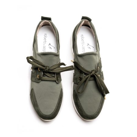 Ženske plitke patike Roberto-Serpentini-5766 maslinasto zelene ravne 5 16310 roberto serpentini 5766 verde 3